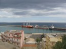 Commercial harbor in Crotone