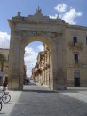Grateway to main street/entrance to Noto