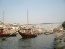 Oporto - one of the boats that used to be used to bring wine down the Duoro