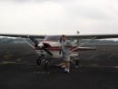 unsere Cessna und unser toller Pilot