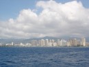 Honolulu und Waikiki aus der Ferne