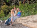 With Lisa and Claire on Sucia Island.