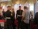 Color Guard mixes with the retired Marines