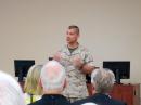 Lt. Colonel who presented the basic school to the retirees