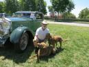 Bob and the dogs with a vintage Rolls Royce: An exhibition at the Biltmore Mansion