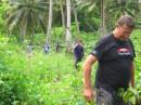Ian takes us to check on the Vanilla Plantations