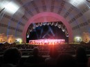 The Rockettes  begin in the 6,000 person auditorium