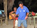 Charlie dances and Harry plays the guitar for us.  Influenced by Maori