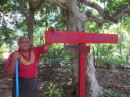 He proudly tells us the stories that go with each directional sign.  They honor the people who have supported the gardens