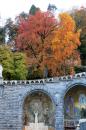 fall leaves make Lourdes more beautiful
