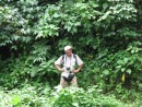 Incredibly lush and green....Jim waits patiently for us to catch up...