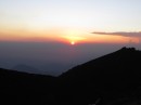 Sunset on the Pacaya volcano.