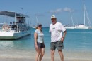 John and Noelle at Grande Caise Beach on St. Martin