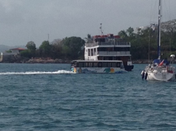 Bus/Boat in LaPlayata Harbor