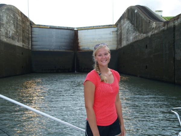 Erika at Gatun Lock