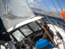 Sailing to Isla San Francisco: It was blowing 20 knots and up... great day for a sail - Dec 2006