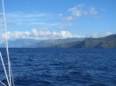 Approaching Hiva Oa, Marquesas Islands