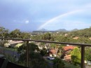 Rainbow over Port Stephens. Taken from Rob & Lana