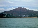 Castle Hill - spectacular backdrop to Townsville, taken as we sail out towards Magnetic Island. 10-9-12