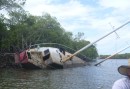Just one of several derelict vessels in Dickson Inlet and Packers Creek. 12-12-12