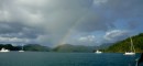 Rainbow at Cid Harbour. 7-1-13