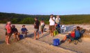 Sundowners on the beach at Stokes Bay. 1-11-12
