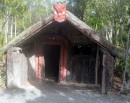 A reconstruction of a Maori dwelling prior to European settlers