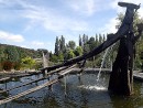 A water fountain in the Hobart Botanical Garden