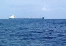 Day 2. Cargo ship passes us