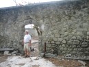 Ok, an old fort in Le Saintes with an old guy stsanding the doorway,  It