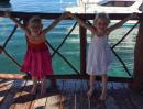 My two ladies, Brooke & Brianna: Just hanging out at the marina