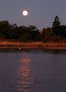 Full moon rises over Montys