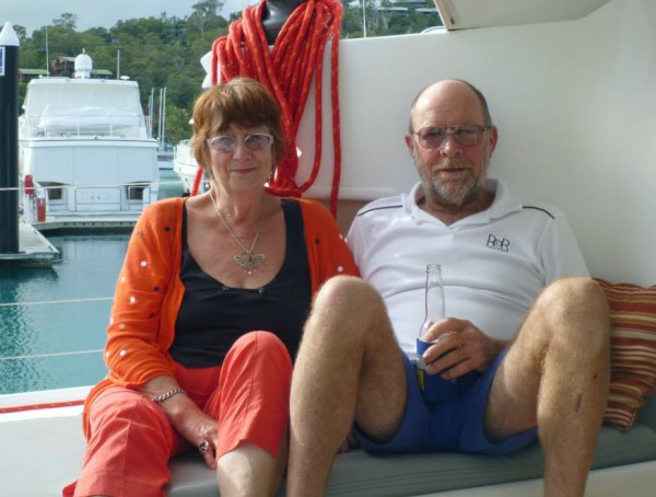 Phil and Ruth Relax at Hamilton Island.