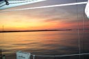 Sunset at Highborne anchorage
