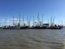 Shrimp boats at Port Bolivar