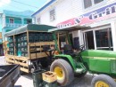 The Belikin beer delivery truck in San Pedro,  Ambergis Cay, the major diving center of Belize.