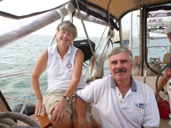 Susie & Robin were our second set of line handlers.  Theye are on their way back to Autralia after circumnavigating.