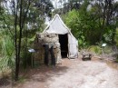 reconstructed digger camp