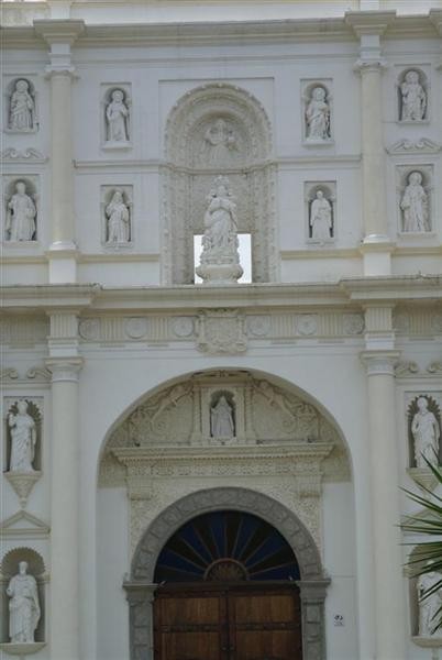The Cathedral by Parque Central in Antigua