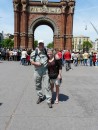Bonnie and Rick at the Arc de Triumphe