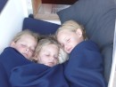 Samen buiten slapen tijdens het gehobbel naar Nieuwpoort