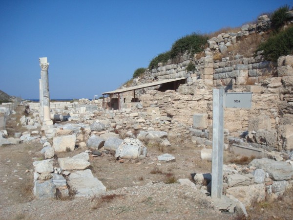View of the "Stoa" at Knidos