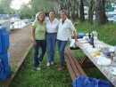 Katherine, Laura and Ornella at BBQ