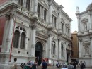 Scuola Grande di San Rocco, now a huge art gallery, was completed in 1564 and set up as a charitable institution for the sick as the Venetians believed that St. Roch, the patron saint of contagious diseases, would save them from the plague