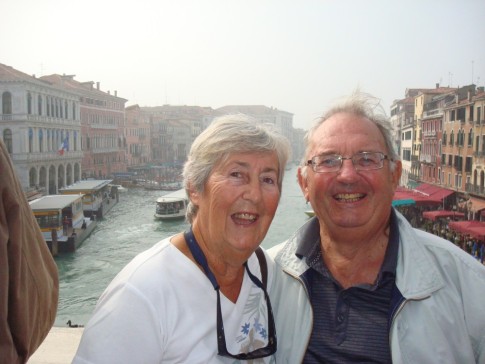 Pat & Keith Boothby on the Ponte Rialto