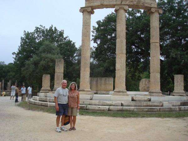 Sangaris crew at ancient Olympia
