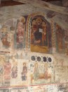 preserved frescoes inside Kathikolon (main church) at Moni Agios Triados