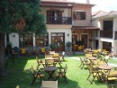 front lawn at Kastraki Hotel Tsileki - good choice to stay whilst at Meteora