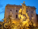 Baroque Piazza Archimede with 19th c. fountain of Artemis