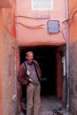 Outside riad (guesthouse) in old town Marrakech